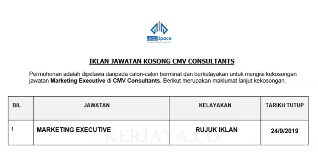 CMV Consultants ~ Marketing Executive