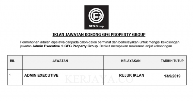 GFG Property Group ~ Admin Executive