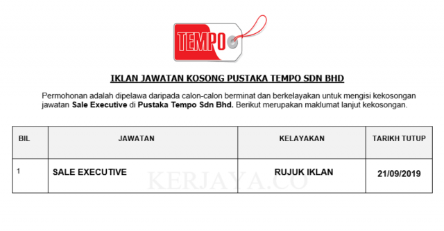 Pustaka Tempo ~ Eksekutif Jualan