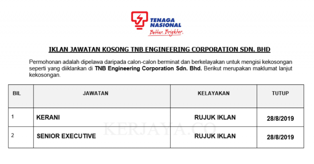 TNB Engineering Corporation ~ Kerani