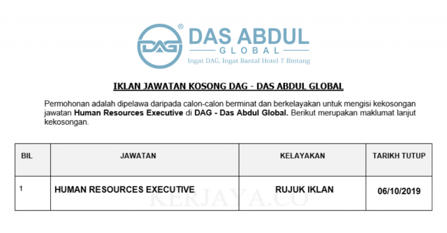 DAG – Das Abdul Global ~ Digital Marketing Executive