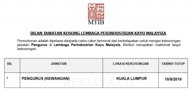 Lembaga Perindustrian Kayu Malaysia
