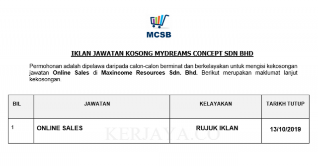 Mydreams Concept ~ Online Sales