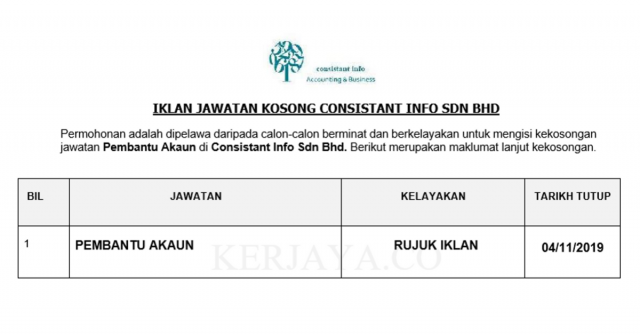 Consistant Info ~ Account Assistant