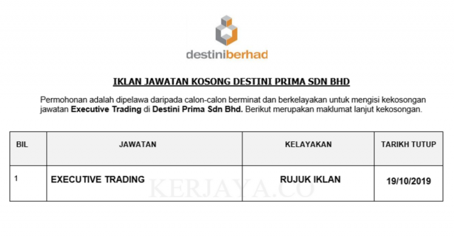 Destini Prima ~ Executive Trading