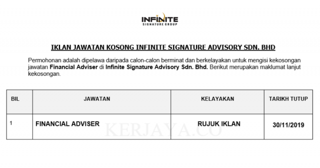 Infinite Signature Advisory ~ Financial Adviser