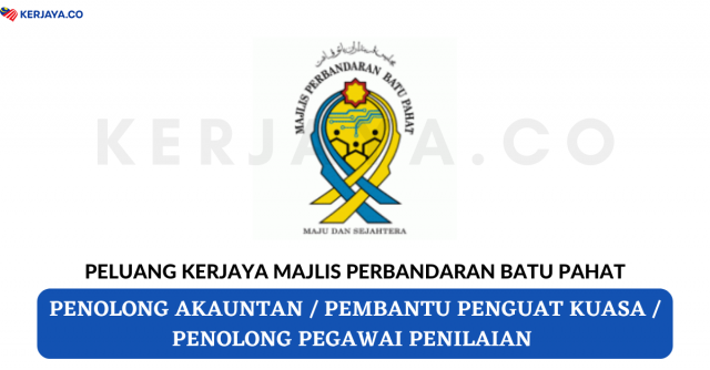 Majlis Perbandaran Batu Pahat ~ Kekosongan Jawatan Pentadbiran & Pengurusan