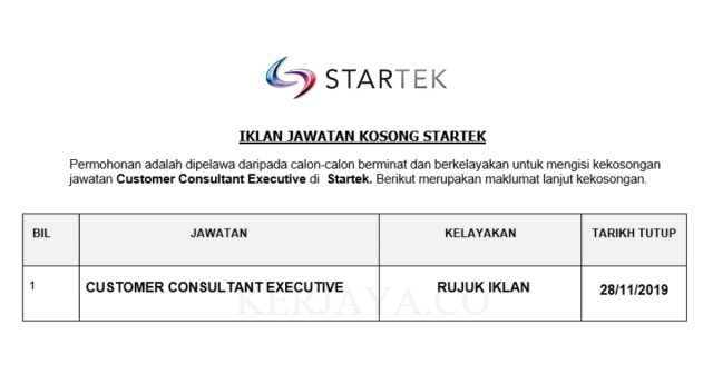 Startek ~ Customer Consultant Executive