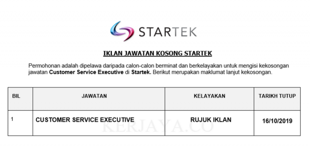 Startek ~ Customer Service Executive
