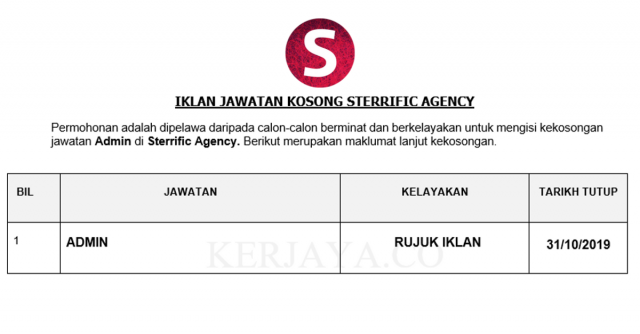 Sterrific Agency ~ Admin