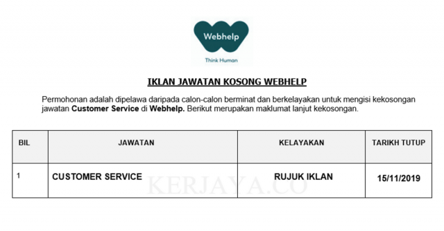 Webhelp ~ Customer Service
