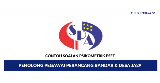 Soalan Ujian Psikometrik Penolong Pegawai Perancang Bandar & Desa