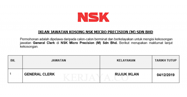 Kerani Am NSK Micro Precision