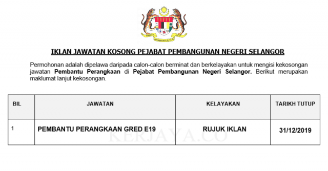 Pejabat Pembangunan Negeri Selangor