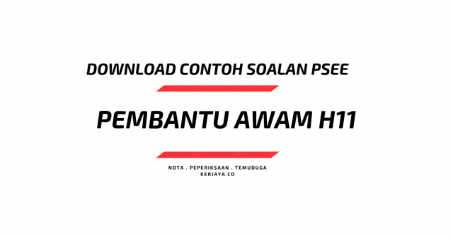 Contoh Soalan Pembantu Awam H11 ~ Koleksi Soalan Matematik PSEE SPA