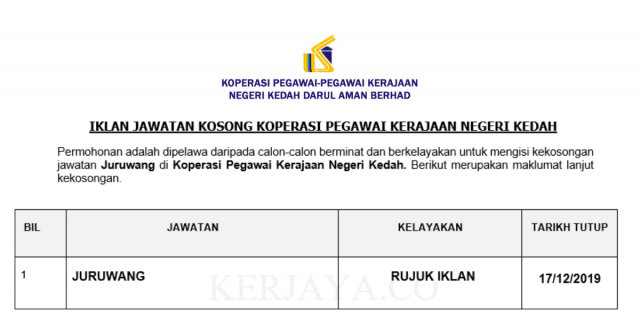 Koperasi Pegawai Kerajaan Negeri Kedah