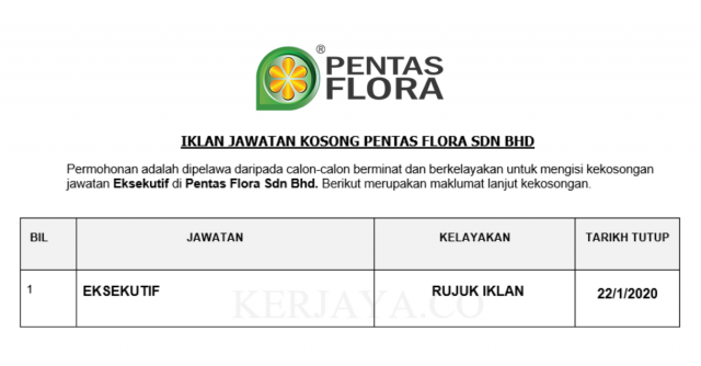Pentas Flora ~ Eksekutif