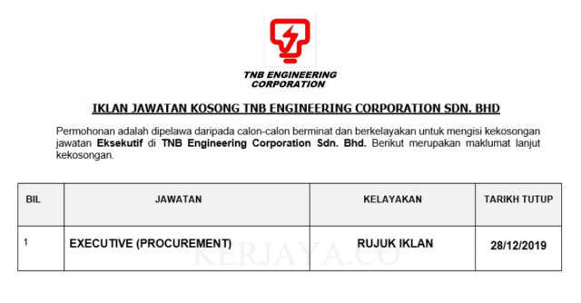 TNB Engineering Corporation ~ Eksekutif