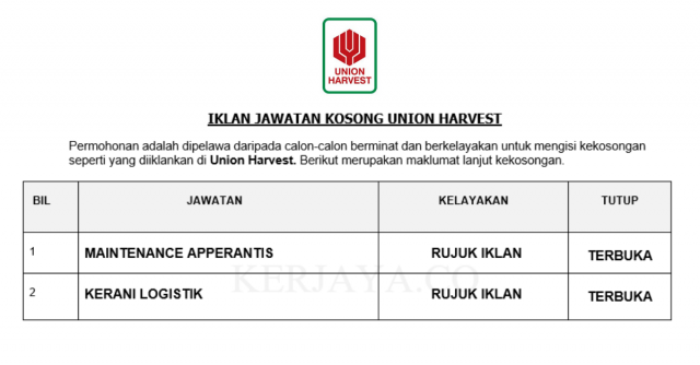 Union Harvest ~ Kerani