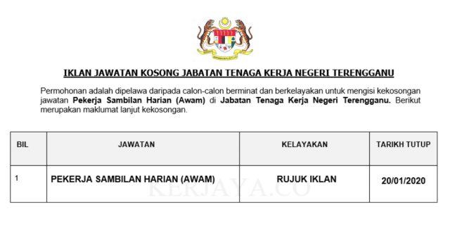 Jabatan Tenaga Kerja Negeri Terengganu