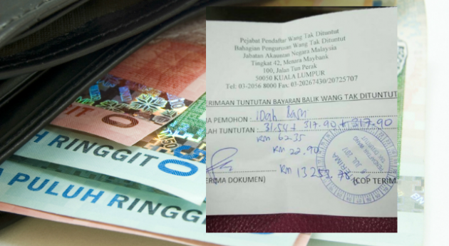 eGUMIS Online Permohonan Semakan Wang Tak Dituntut Kini di Buka