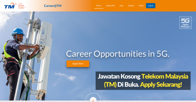 Telekom Malaysia (TM) / Kekosongan 29 Jawatan Untuk 5G-Recruitment 2020
