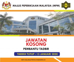 PEMBANTU TADBIR MPM