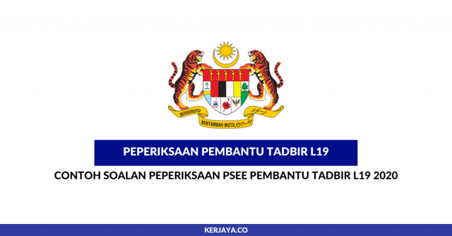 Contoh Soalan Psikometrik Pembantu Tadbir L19 (Undang-undang) Pejabat Ketua Pendaftar Mahkamah Persekutuan