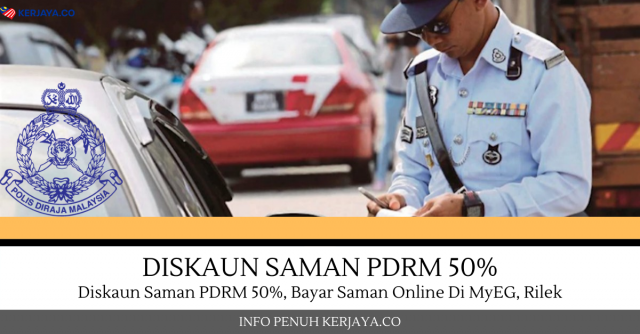PDRM Beri Diskaun 50%, Bayar Saman Secara ‘Online’