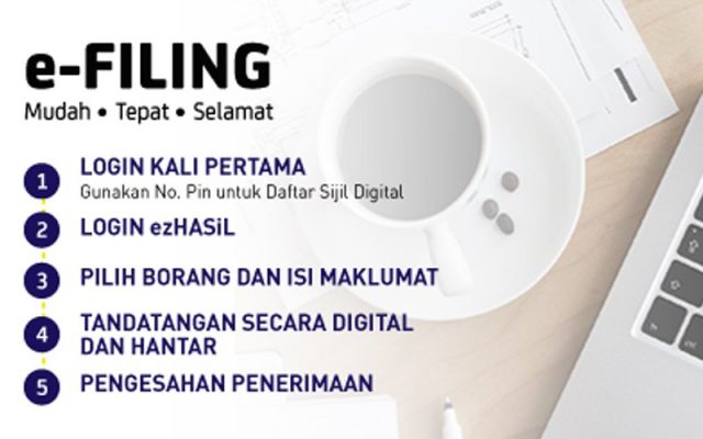 Lengkap Cara Buat e-Filing Cukai Pendapatan