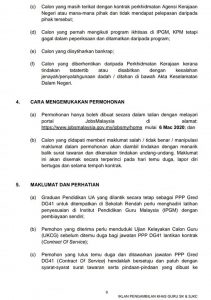 Permohonan Guru Sekolah Rendah Kebangsaan (SK) & Sekolah Rendah Jenis Kebangsaan (SJKC) Di Buka
