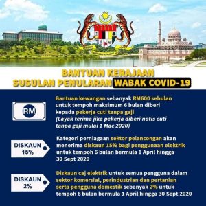 Senarai Lengkap Bantuan Kerajaan Untuk Rakyat Akibat COVID-19