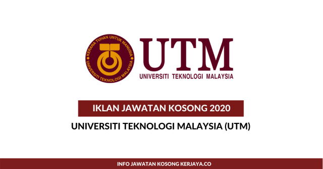 Universiti Teknologi Malaysia (UTM) ~ Pegawai Penyelidik