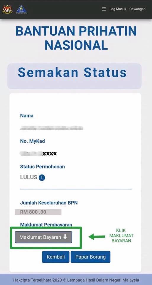 Cara Mudah Semak Duit BPN Masuk