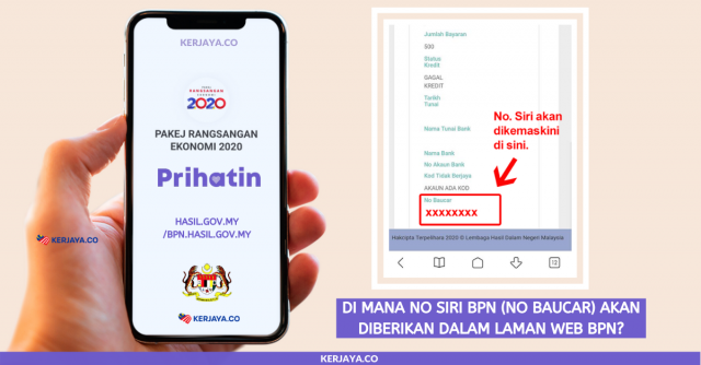 Di Mana No Siri BPN (No Baucar) Akan Diberikan Dalam Laman Web BPN?