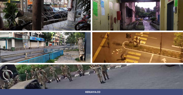 [Gambar] Barrier Dirobohkan Warga Asing, Kini Pasar Borong Selayang Dikawal Ketat Tentera