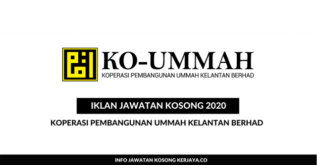 Koperasi Pembangunan Ummah Kelantan Berhad (Ko UmmAH) ~ Pembantu Sumber Manusia