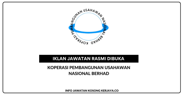 Koperasi Pembangunan Usahawan Nasional Berhad ~ Jawatan Kosong Documentation Clerk, Telemarketer & Admin Clerk