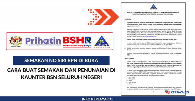 Semakan Nombor Siri BPN (No Baucar) Di Buka & Tarikh Penunaian Di Bank