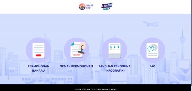 Perkhidmatan Dalam Talian KWSP i-Lestari