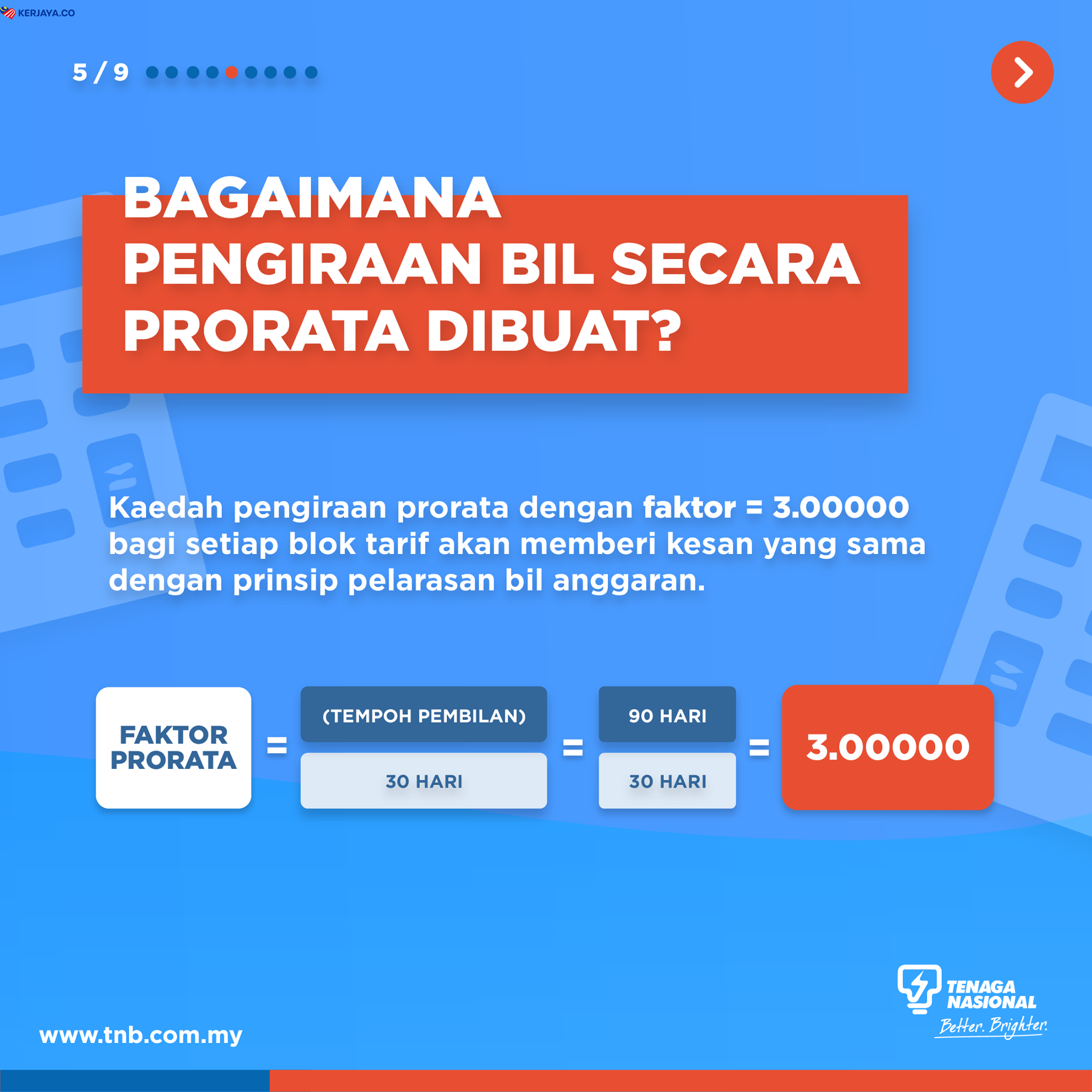 Bil Elektrik Tinggi Sangat Time PKP. Ini Cara Pengiraannya