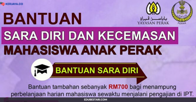 Permohonan Bantuan RM700 Sara Diri & Kecemasan Mahasiswa Anak Perak di Buka