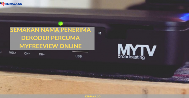 Mohon Dekoder Percuma MyFreeView, Semakan Nama Penerima Online