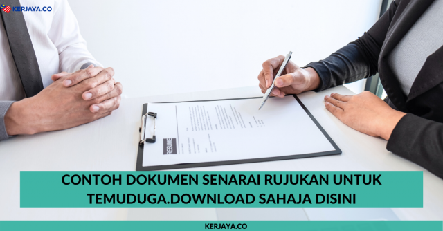 Contoh Dokumen Senarai Rujukan Untuk Temuduga.Download Sahaja Disini