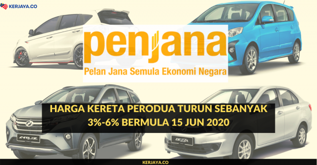 Harga Kereta Perodua Turun Sebanyak 3%-6% Bermula 15 Jun 2020