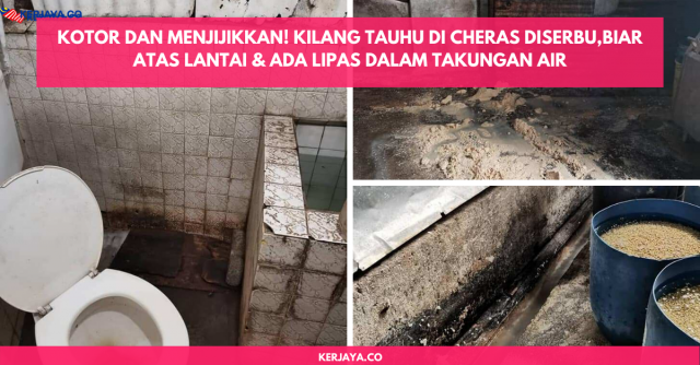 Kotor Dan Menjijikkan! Kilang Tauhu Di Cheras Diserbu,Biar Atas Lantai & Ada Lipas Dalam Takungan Air