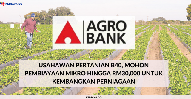 Usahawan Pertanian B40, Mohon Pembiayaan Mikro Hingga RM30,000 Untuk Kembangkan Perniagaan