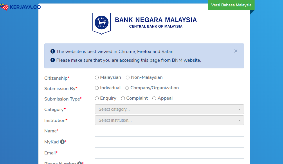 Cara Mudah Dapatkan Laporan CCRIS Dari Rumah Tanpa Perlu Ke Bank Negara