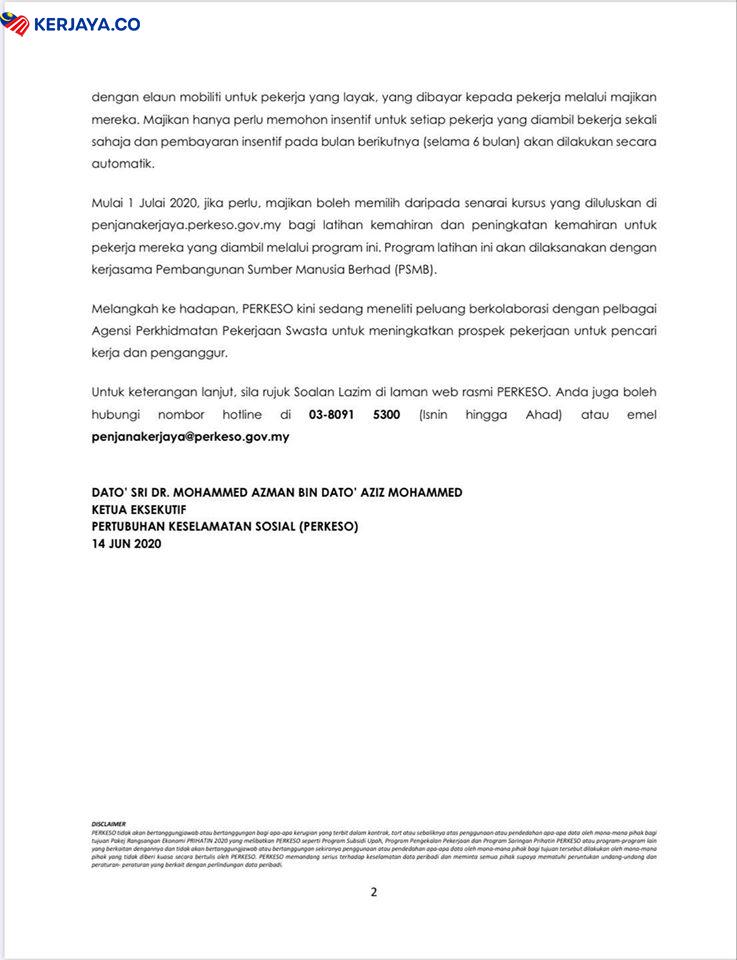 Pendaftaran Insentif Pengambilan Pekerja (PenjanaKerjaya) Khas Untuk Penganggur, Graduan Lepasan Sekolah di Buka