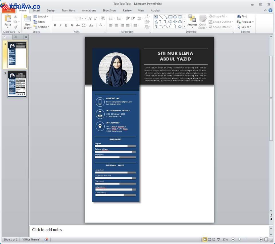 Guna Powerpoint Pun Boleh Buat Resume Yang Cantik & Menarik